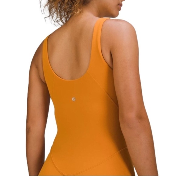 Lululemon Align Nulu Bodysuit in Autumn Orange Size 6 - Picture 3 of 10
